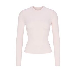 Skims long sleeve cotton jersey top